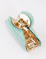 Pastel Swirl Hair Claw Clip