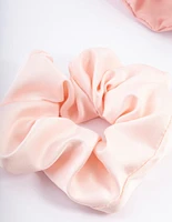 Light Satin Hair Scrunchie Pack