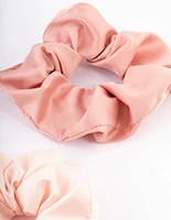 Light Satin Hair Scrunchie Pack