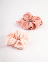 Light Satin Hair Scrunchie Pack