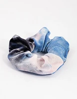 Navy Tie Dye Hair Scrunchie