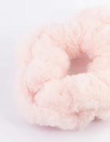 Blush Fluffy Hair Scrunchie