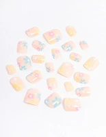 Tweens Blush Daisy Press On Nails