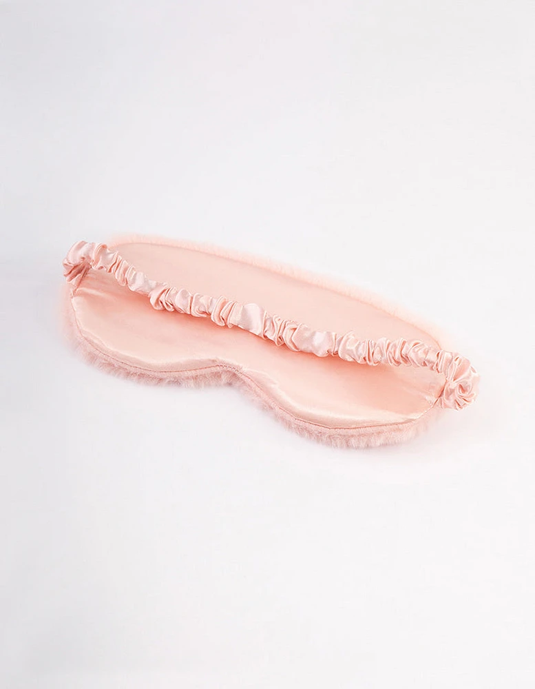 Blush Fluffy Eye Mask