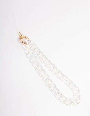 Iridescent Chain Phone Strap