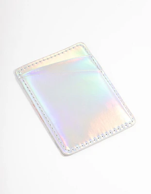 Holographic Metallic Phone Wallet