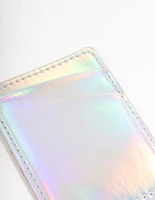 Holographic Metallic Phone Wallet