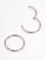 Surgical Steel Fine Sleeper Earrings 8mm