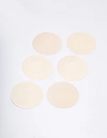 Neutral Fabric Round Nipple Covers Pack