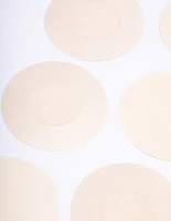 Neutral Fabric Round Nipple Covers Pack