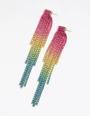 Rainbow Cupchain Earrings