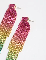 Rainbow Cupchain Earrings