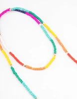 Beaded Multi Coloured Glasses Chain