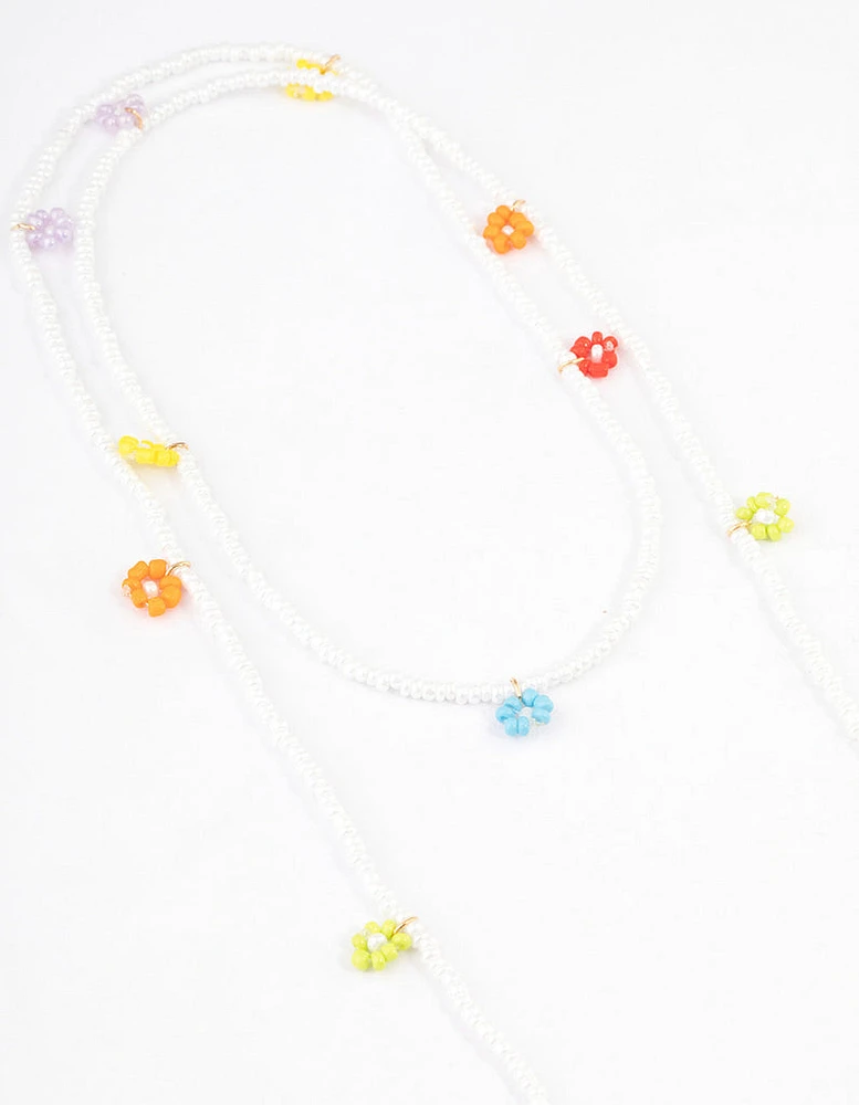 Beaded Flower Glasses Chain