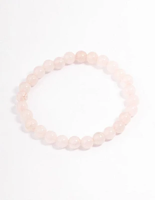 Rose Quartz Ball Bracelet