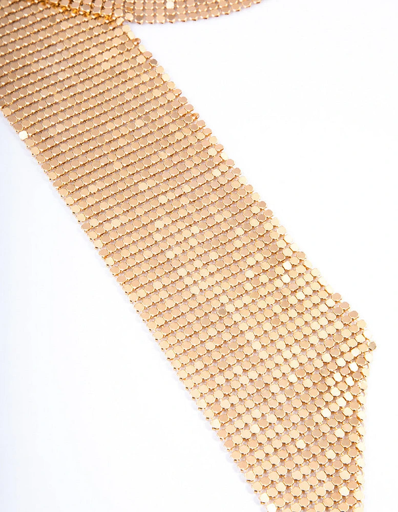 Gold Mesh Scarf