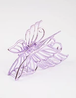 Lilac Detailed Butterfly Claw Clip