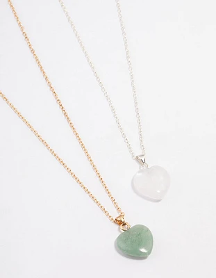 Mixed Shape Heart Necklace Pack