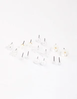 Gold Garden Mixed Stud Earrings 8-Pack