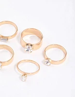 Gold Mixed Shape Clean Ring Pack