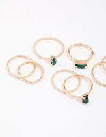 Gold Fine Baguette Ring Pack