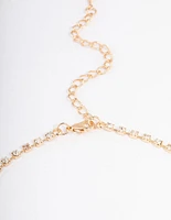 Gold Lattice Cupchain Necklace