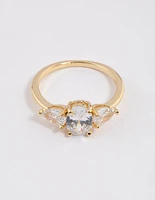 Gold Plated Oval Enchanting Ring