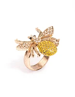 Antique Gold Bumble Bee Ring