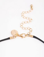 Gold Large Puffy Heart Pendant Necklace