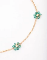 Gold Multi Dainty Flower Bracelet