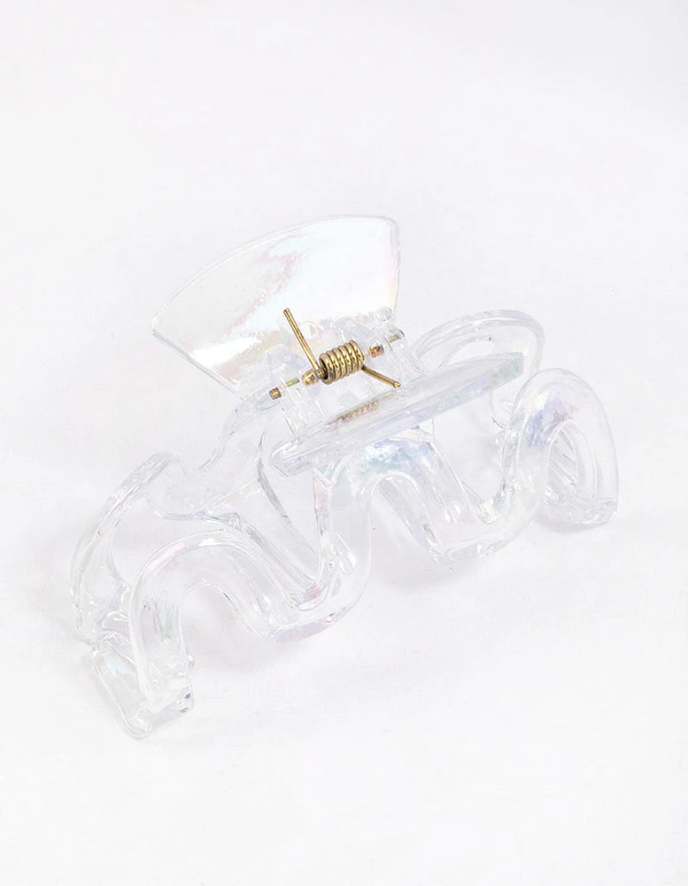 Iridescent Wavy Hair Claw Clip