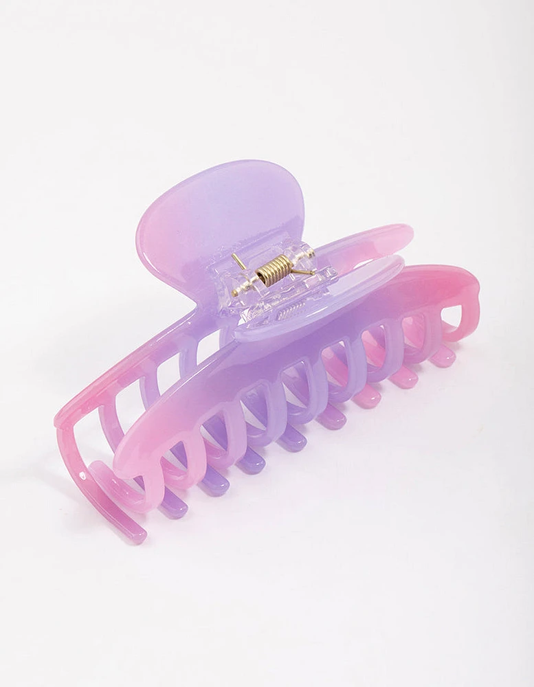 Pink & Purple Gradient Hair Claw Clip