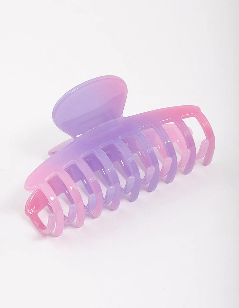 Pink & Purple Gradient Hair Claw Clip