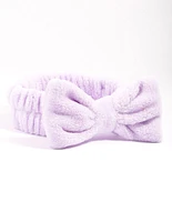 Lilac Bow Fluffy Headband