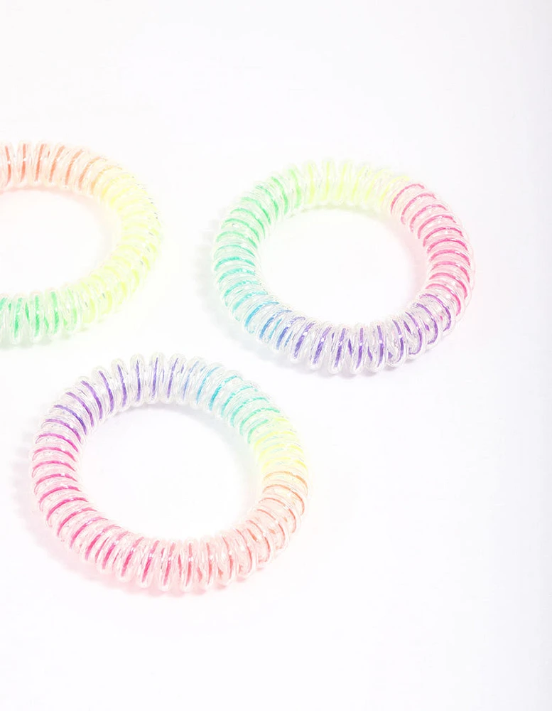 Rainbow Hair Coils 4-Pack