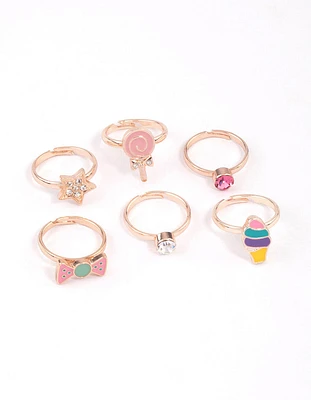Kids Candy Sweet Ring 6-Pack
