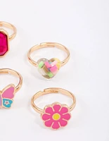 Kids Flower Garden Ring 6-Pack