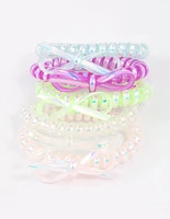 Kids Bow Hair Tie 5-Pack