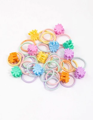 Kids Elastic Flower Hair Kit