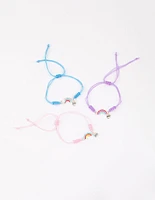 Kids Silver Rainbow BFF Stretch Bracelet Pack