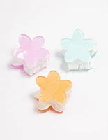 Kids Daisy Hair Claw Clip 3-Pack