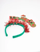 Kids Fabric Christmas Ho-Ho-Ho Headband