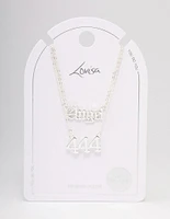 Silver Plated Angel Number '444' Necklace Pack