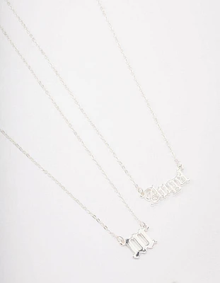 Silver Plated Angel Number '111' Necklace Pack