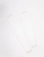 Silver Plated Angel Number '888' Necklace Pack