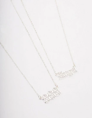 Silver Plated Angel Number '888' Necklace Pack