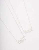 Silver Plated Angel Number '888' Necklace Pack