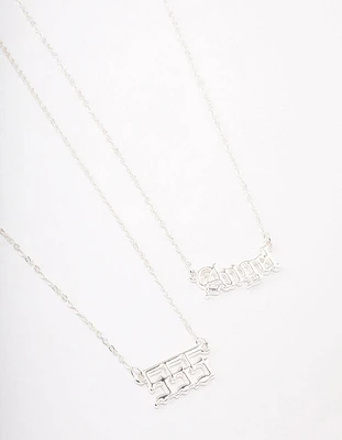 Silver Plated Angel Number '555' Necklace Pack