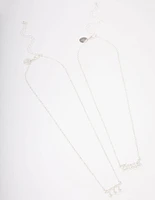 Silver Plated Angel Number '777' Necklace Pack