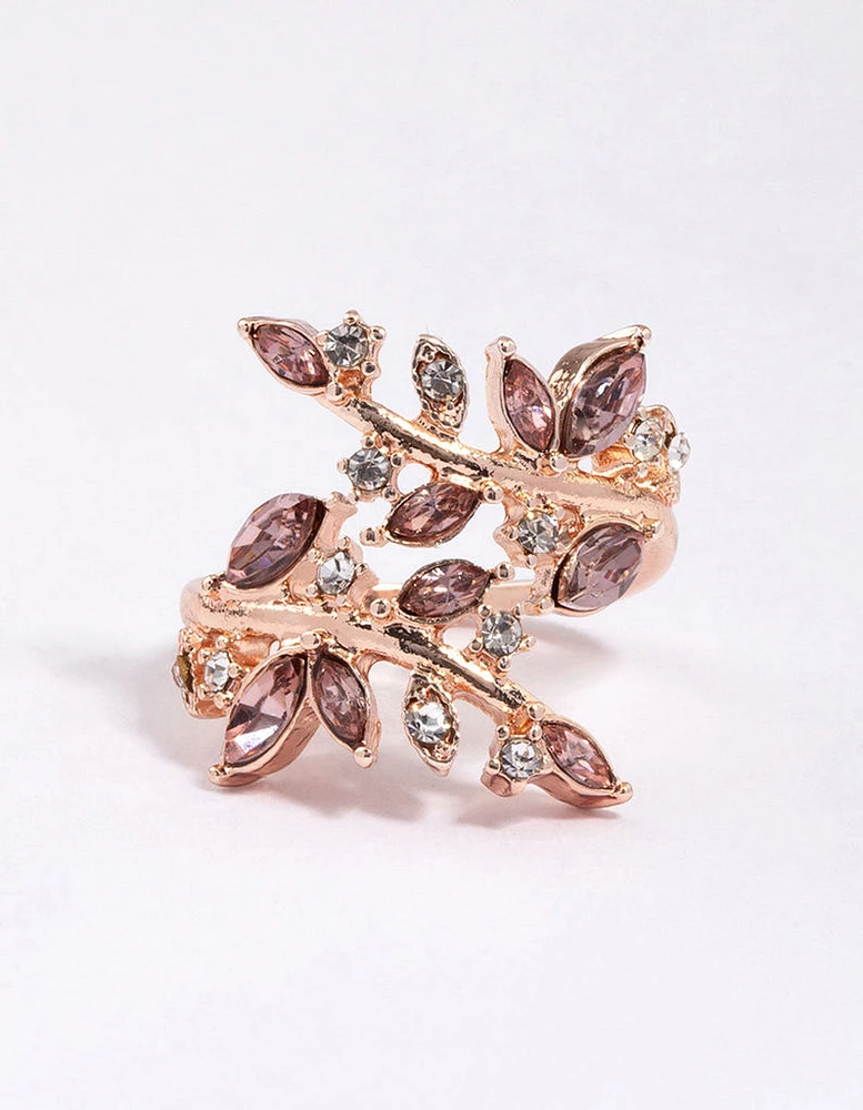 Rose Gold Vine Wrapped Ring